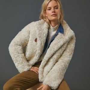 ANTHROPOLOGIE • Sigrid faux fur jacket